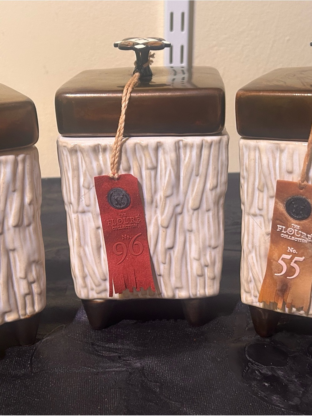RARE Discontinued Votivo Flouré Collection Set of 3 Candles w/ Lids & Tags HTF